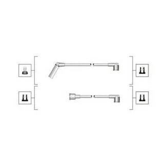 HYUNDAI К-т високовольтних проводів EQ PONY 89-, H-1 97-, H100 93- MAGNETI MARELLI 941319170091
