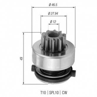 Бендикс (z=10) DB W124/202/210 двигун.M104 [940113020357] MAGNETI MARELLI AMB0357 (фото 1)