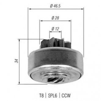 Бендикс стартера MAGNETI MARELLI AMB0432