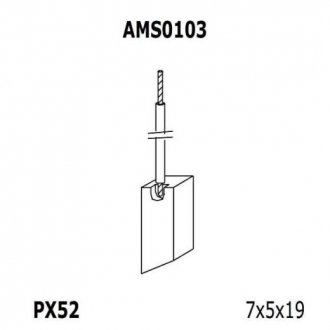 Ремкомплект (щетки) генератора (12v7x5x19)peugeot,renault,peugeot trucks [940113190103] MAGNETI MARELLI AMS0103