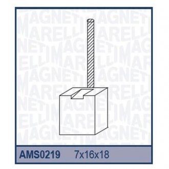 Ремкомплект (щетки) стартера BMW - 3.16, 3.15, 3.20, VOLVO 240, ALFA ROMEO, WV PASSAT, PORSCHE 911, 924, FORD FIESTA, [940113390219] MAGNETI MARELLI AMS0219