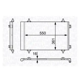 Конденсер кондиціонера MAGNETI MARELLI BC710
