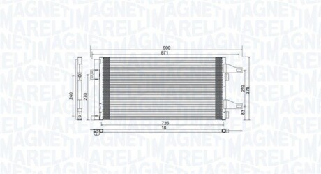 Конденсер кондиціонера MAGNETI MARELLI BC761 (фото 1)