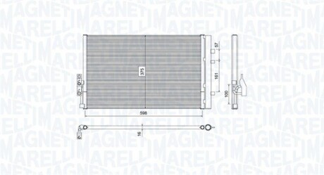 Конденсер кондиціонера MAGNETI MARELLI BC788