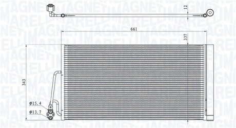 Конденсер кондиціонера MAGNETI MARELLI BC861