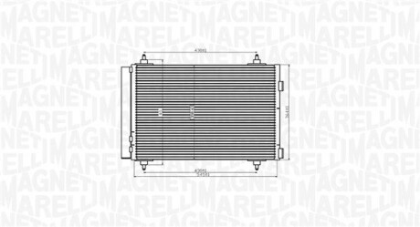 Конденсер кондиціонера MAGNETI MARELLI BC916