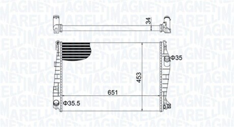 Радіатор охолоджування MAGNETI MARELLI BM1520