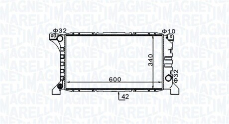 Радіатор охолоджування MAGNETI MARELLI BM1542