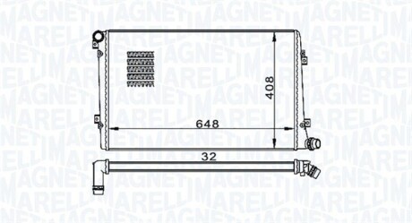 Радіатор охолоджування MAGNETI MARELLI BM1573