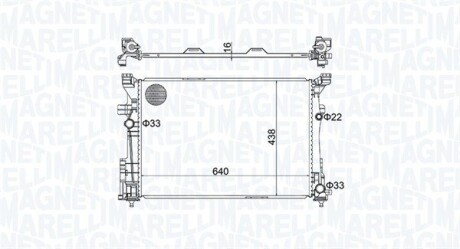 Радіатор охолоджування MAGNETI MARELLI BM1586