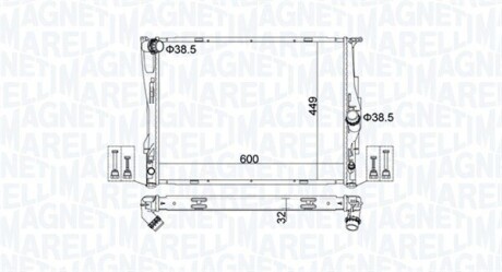 Радіатор охолоджування MAGNETI MARELLI BM1627