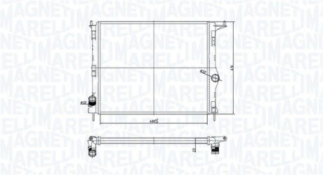 Радіатор охолоджування MAGNETI MARELLI BM1659