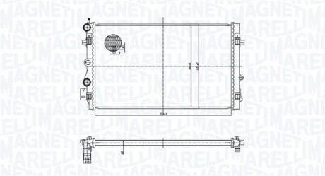 Радіатор охолодження двигуна MAGNETI MARELLI BM1679