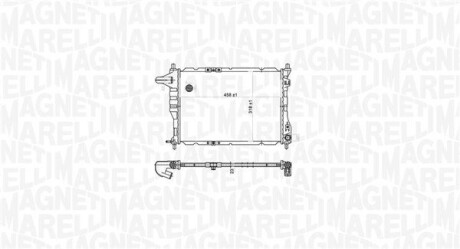 Радіатор охолодження двигуна MAGNETI MARELLI BM1779