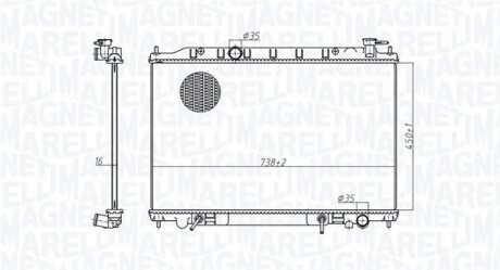 Радіатор охолоджування MAGNETI MARELLI BM1792