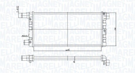 Радіатор охолодження двигуна MAGNETI MARELLI BM1852