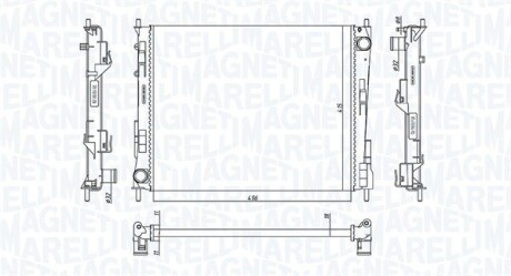 Радіатор охолодження двигуна MAGNETI MARELLI BM1868