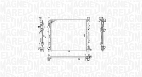 Радиатор охлаждения двигателя MAGNETI MARELLI BM1869