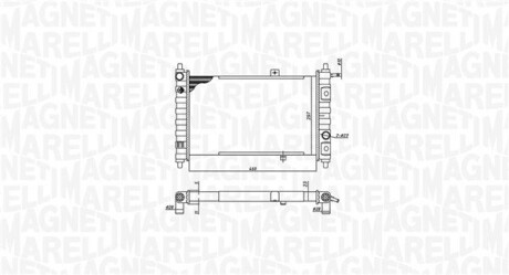 DAEWOO радіатор охолодження Matiz MAGNETI MARELLI BM1882