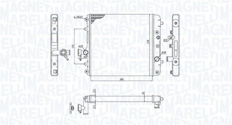 Радиатор OPEL AGILA 1.0-1.2 MAGNETI MARELLI BM1931 (фото 1)