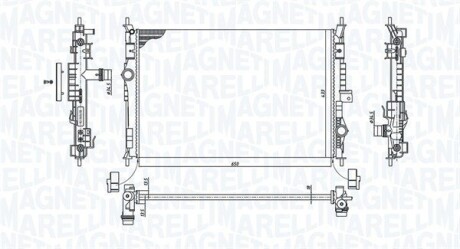 Радіатор охолодження двигуна MAGNETI MARELLI BM1996