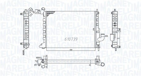 Радіатор охолоджування MAGNETI MARELLI BM2002