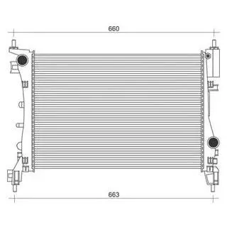 Радиатор FIAT GRANDE PUNTO M4 1.2 8V MP [350213899000] MAGNETI MARELLI BM899