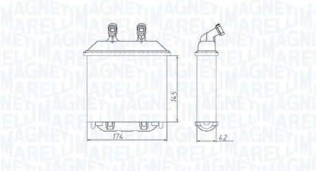 Радіатор пічки MAGNETI MARELLI BR415