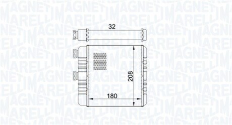 Радіатор пічки MAGNETI MARELLI BR418