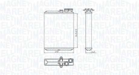 Радіатор пічки MAGNETI MARELLI BR427