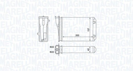 PEUGEOT радіатор опалення 208 12- MAGNETI MARELLI BR463 (фото 1)