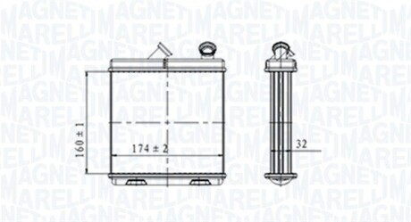 Радиатор печки MAGNETI MARELLI BR465