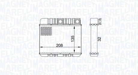 BMW радіатор опалення 3 E46,X3 E83 MAGNETI MARELLI BR469