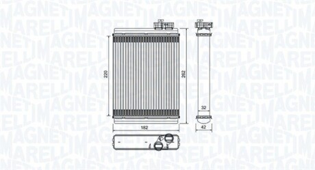 Радіатор пічки MAGNETI MARELLI BR471