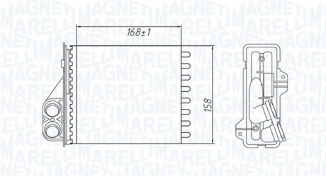 Радіатор пічки MAGNETI MARELLI BR479