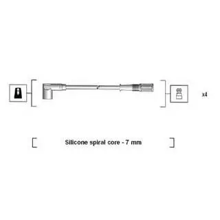 Комплект кабелів високовольтних MAGNETI MARELLI MSK610
