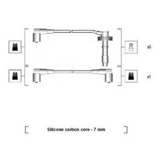 VOLVO дроти високого напруги (6шт.) 850, S70, V70 I [941215110796] MAGNETI MARELLI MSK796