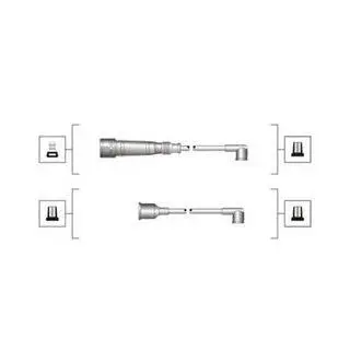 Комплект высоковольтных проводов VW Golf II 1,0-1,3 T3 2,1 MAGNETI MARELLI MSQ0023