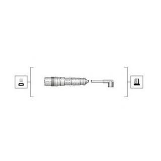 Высоковольтные провода seat 1.4, vw 1.0, 1.4 MAGNETI MARELLI MSQ0119 (фото 1)