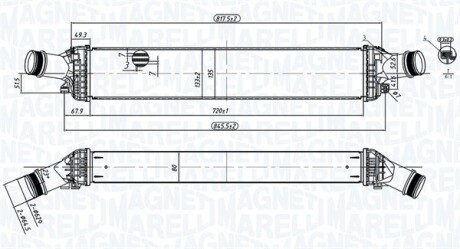 Радіатор наддуву MAGNETI MARELLI MST443 (фото 1)