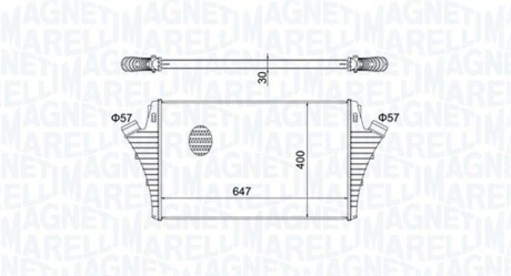 Радиатор наддува MAGNETI MARELLI MST465