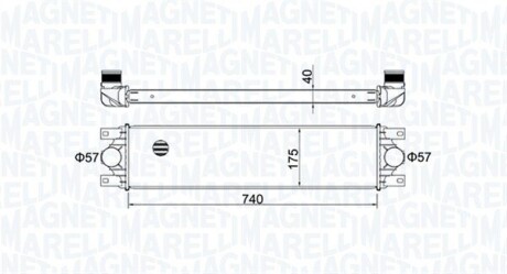 Радіатор наддуву MAGNETI MARELLI MST479