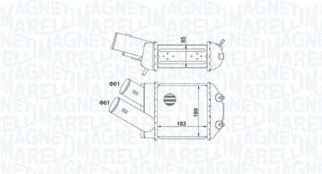 Радіатор наддуву MAGNETI MARELLI MST515