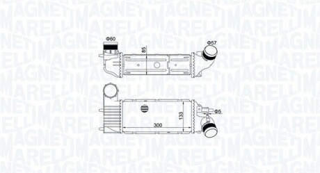 CITROEN інтеркулер C5 I,II,Peugeot 406,607 2.0/2.2HDI MAGNETI MARELLI MST525 (фото 1)