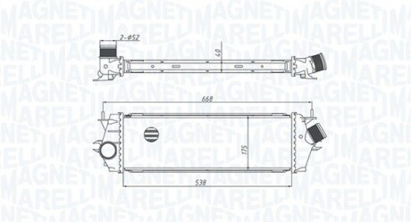 Радіатор наддуву MAGNETI MARELLI MST534