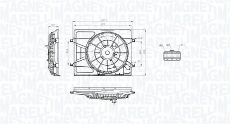 Вентилятор радиатора MAGNETI MARELLI MTC793AX