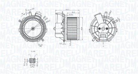 Вентилятор салона MAGNETI MARELLI MTE236AX (фото 1)