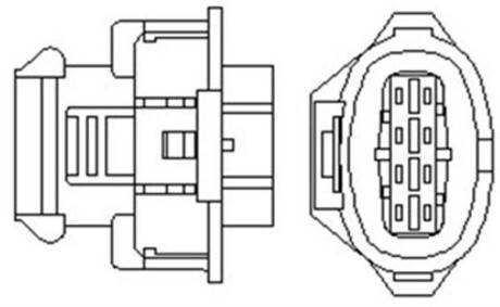 OPEL лямбда зонд Astra H, Zafira B, Vectra C, 1,6-1,8 MAGNETI MARELLI OSM089 (фото 1)