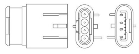 FIAT Кисневий датчик (Лямбда-зонд) 500 1.2 07-, ALFA ROMEO MITO 1.4 11-18 MAGNETI MARELLI OSM160 (фото 1)