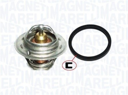 Термостат с прокладкой t-82c fiesta v 01-, focus ii 04-, mazda 2 03- MAGNETI MARELLI TE0032